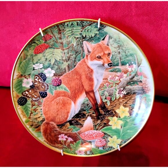 Woodland Creatures Plates Set Of 6 Kaiser For Hamilton Collection #s 2-5, 7, 8 - Picture 5 of 14